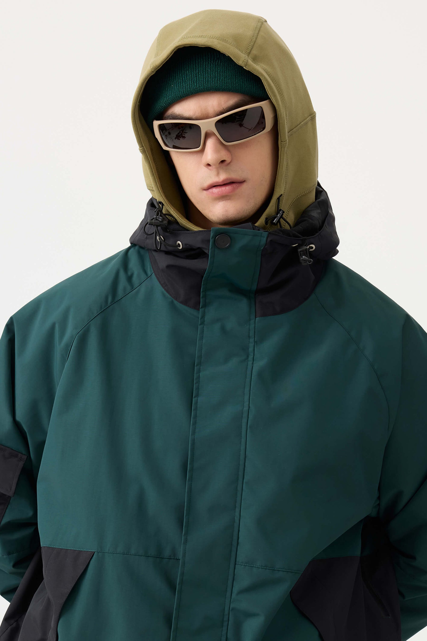 Jaqueta de Neve Masculina Raglan Impermeável e Respirável Lemartine