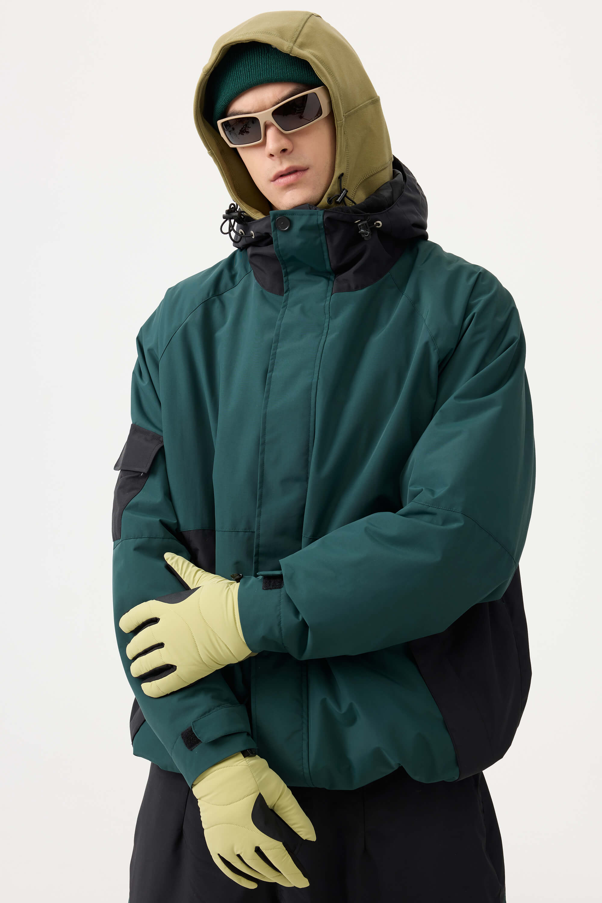 Jaqueta de Neve Masculina Raglan Impermeável e Respirável Lemartine