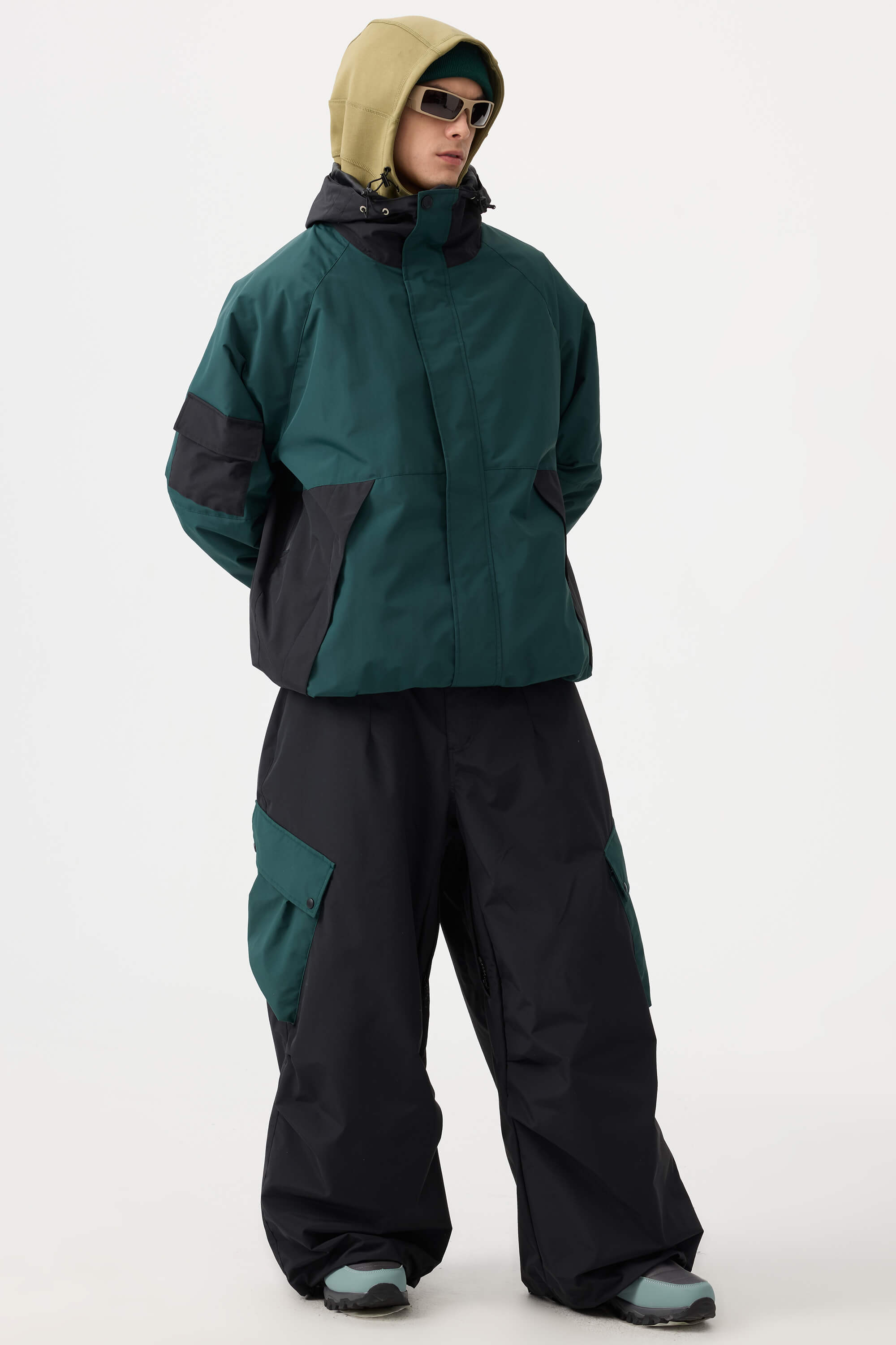 Jaqueta de Neve Masculina Raglan Impermeável e Respirável Lemartine