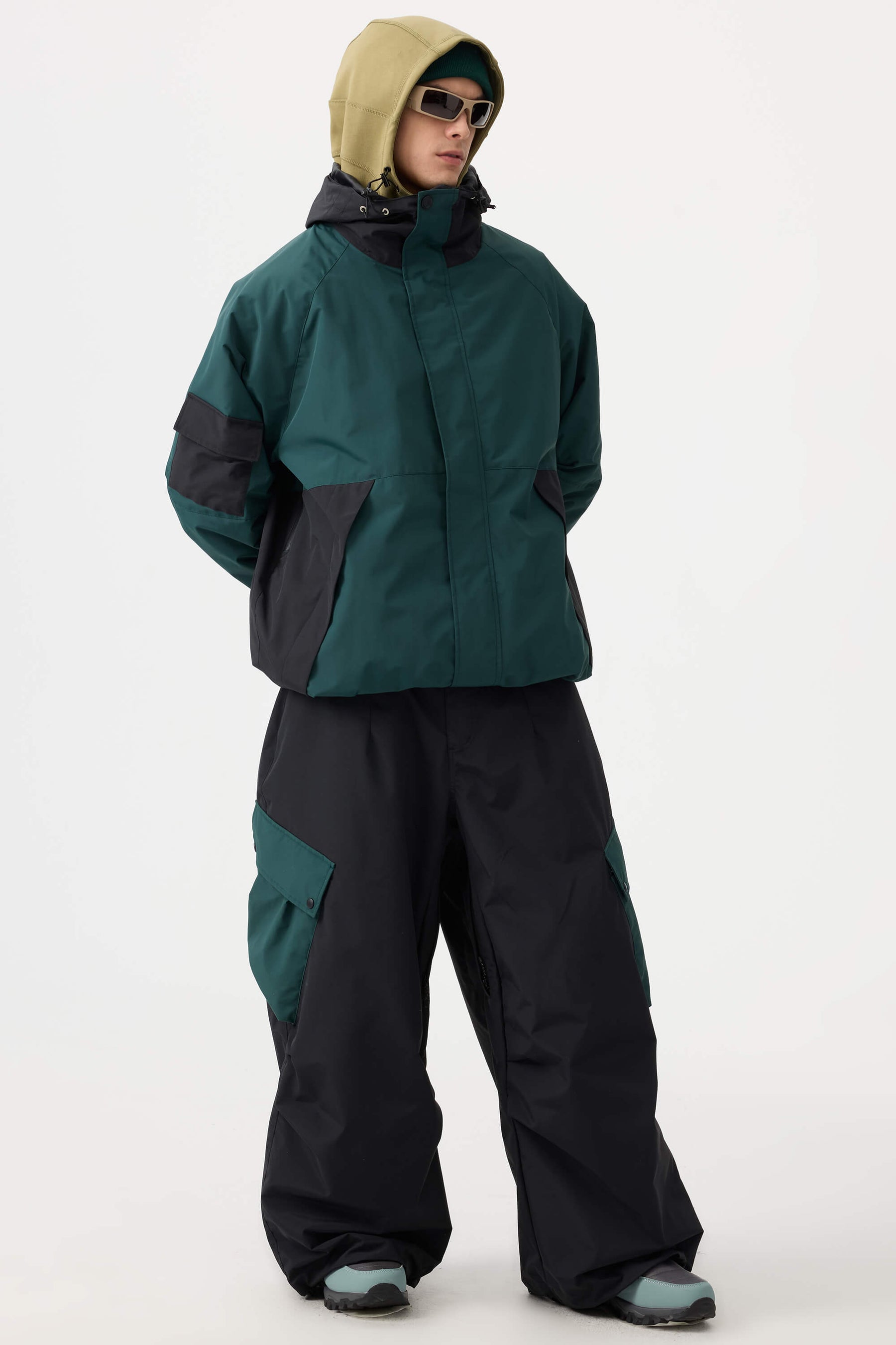 Jaqueta de Neve Masculina Raglan Impermeável e Respirável Lemartine