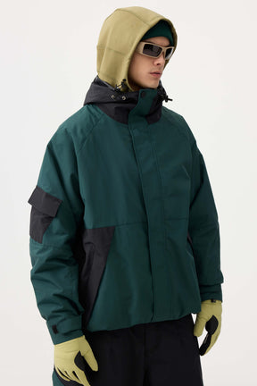 Jaqueta de Neve Masculina Raglan Impermeável e Respirável Lemartine