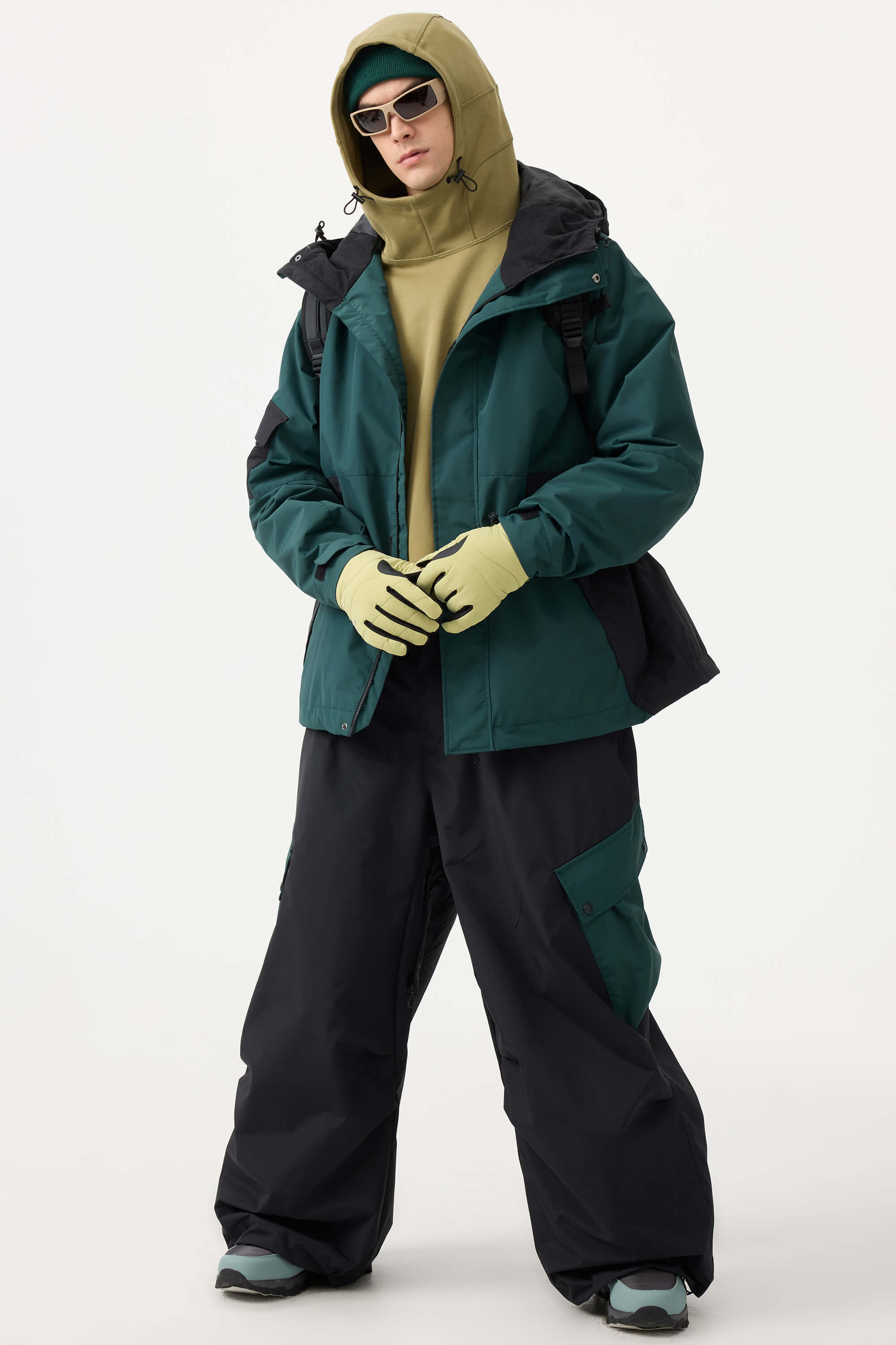 Jaqueta de Neve Masculina Raglan Impermeável e Respirável Lemartine