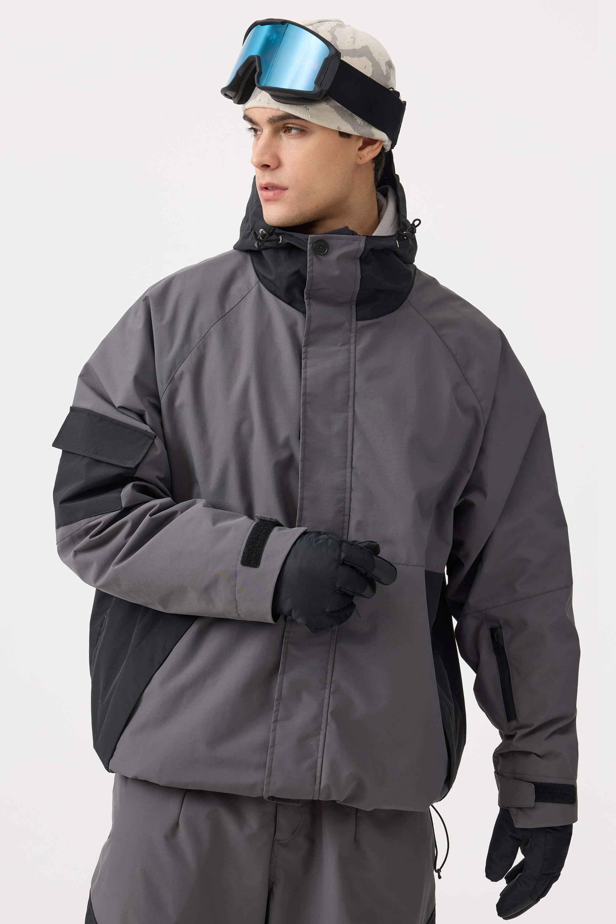 Jaqueta de Neve Masculina Raglan Impermeável e Respirável Lemartine