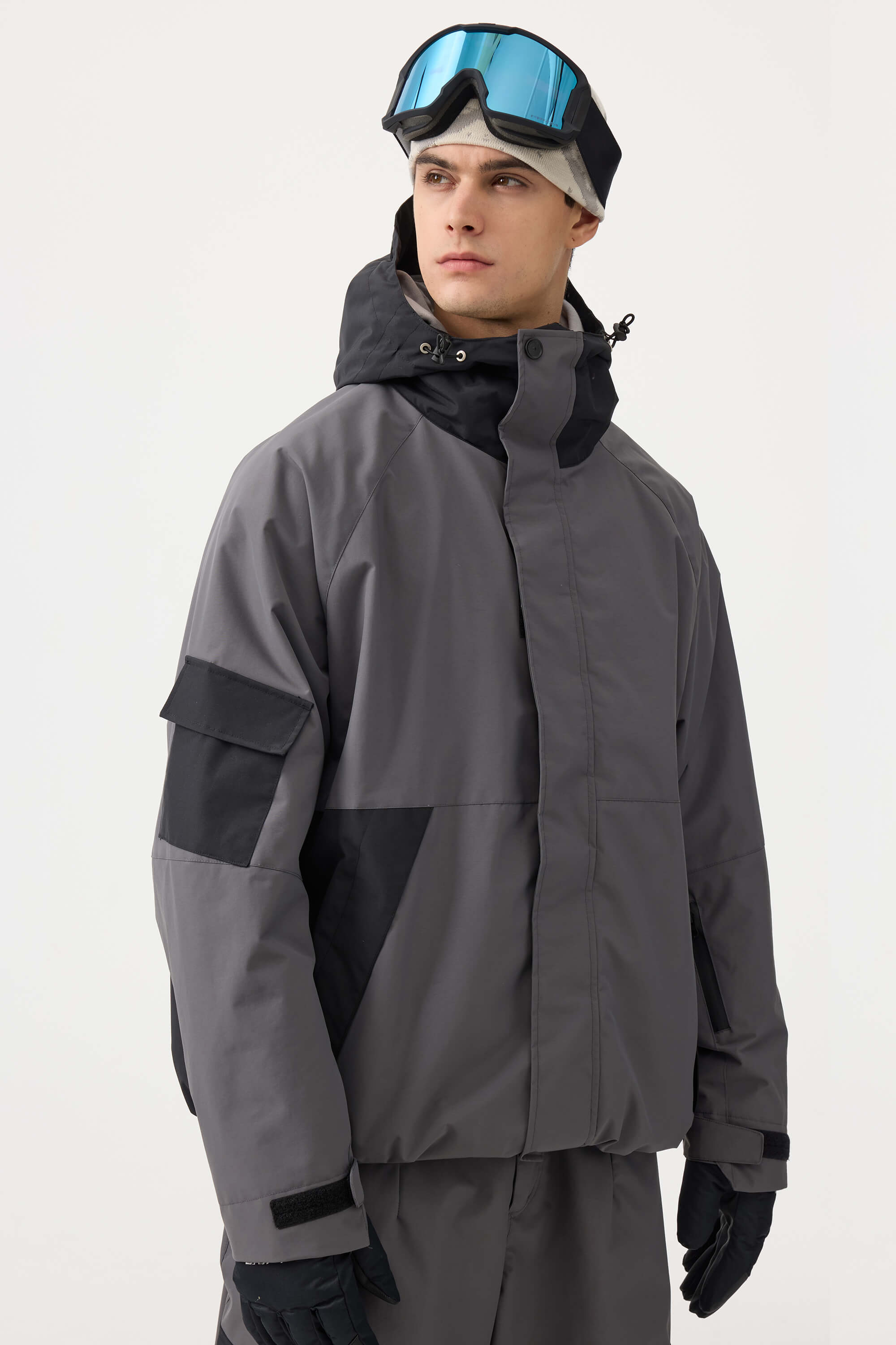 Jaqueta de Neve Masculina Raglan Impermeável e Respirável Lemartine