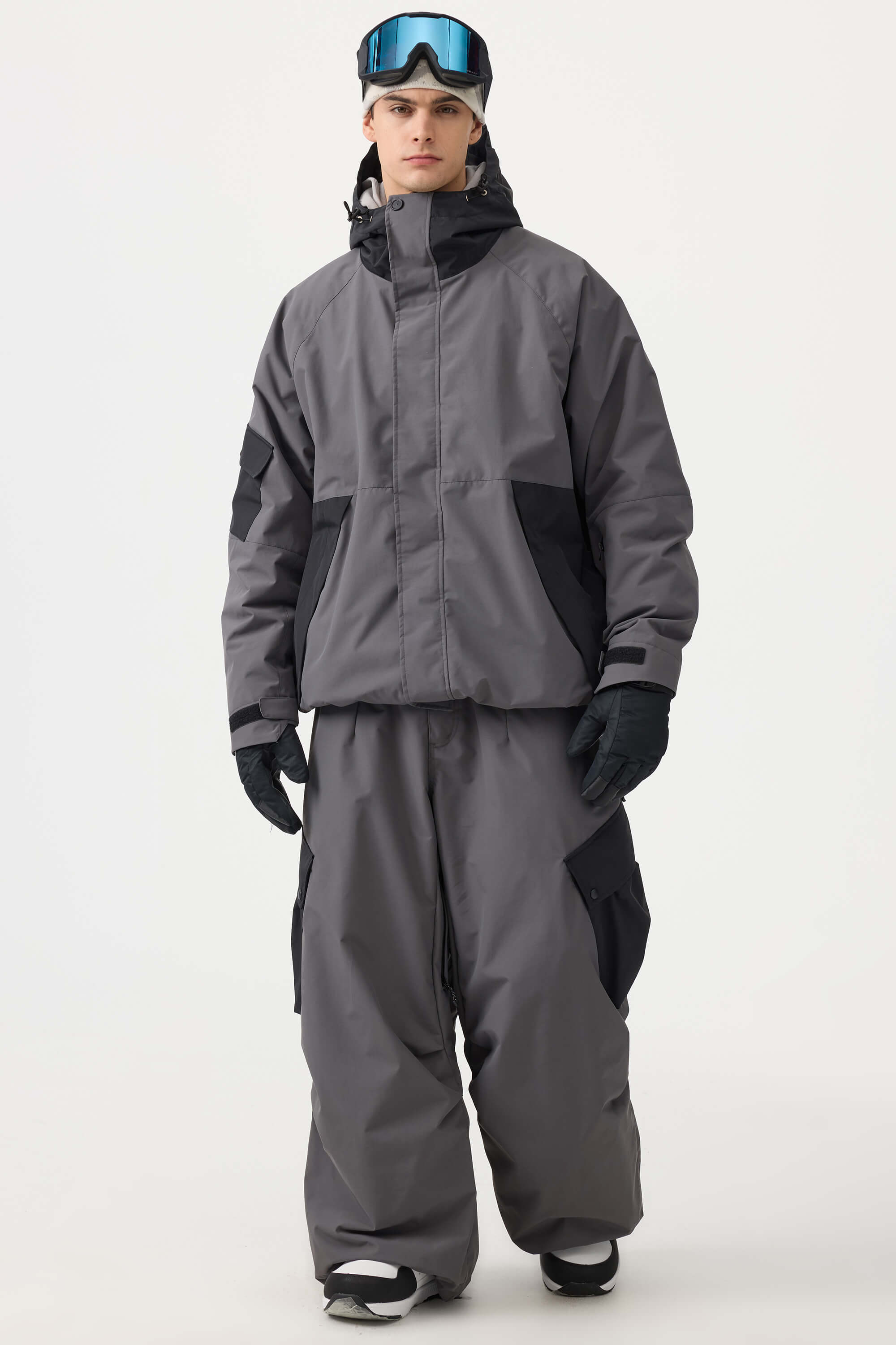 Jaqueta de Neve Masculina Raglan Impermeável e Respirável Lemartine