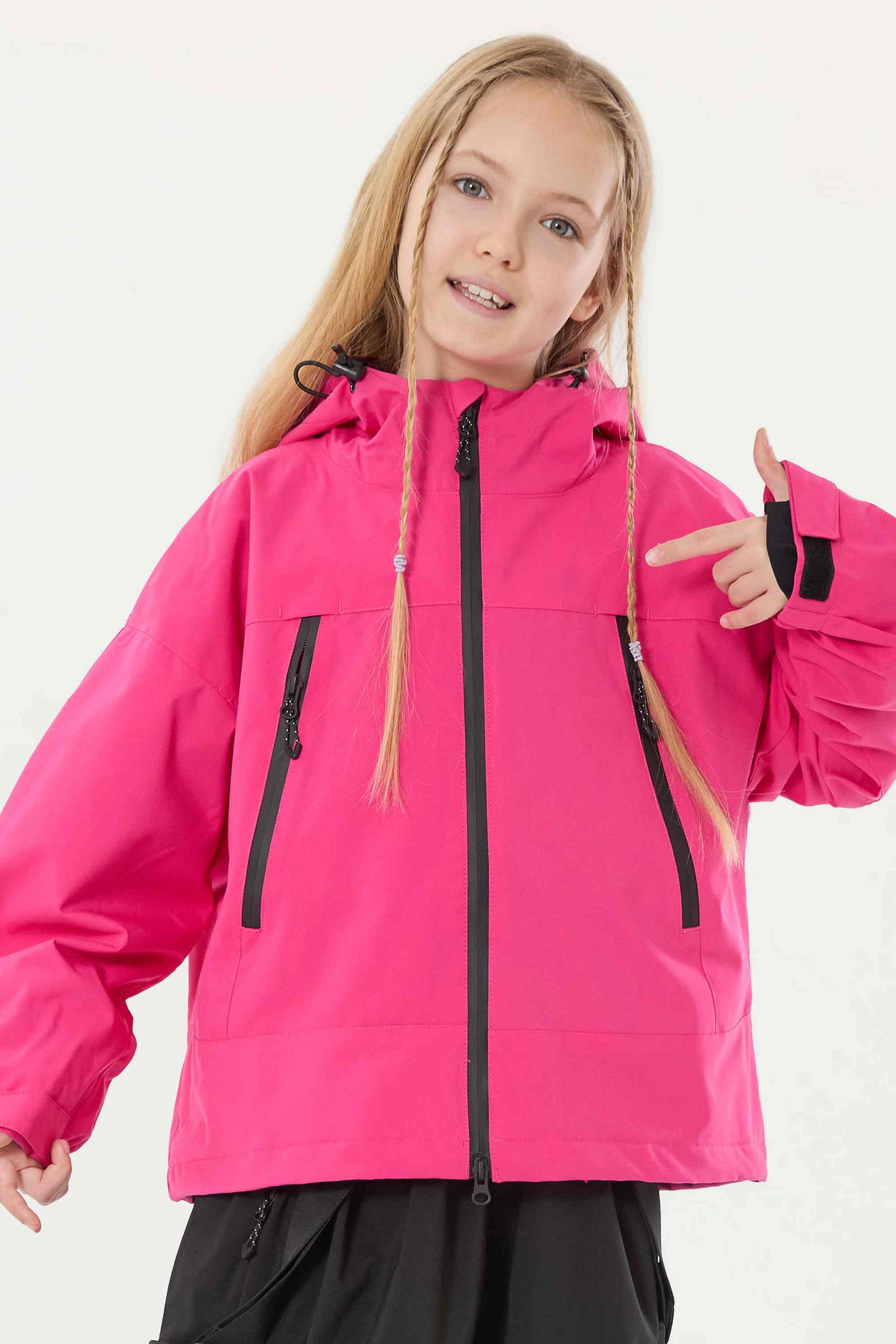 Jaqueta Infantil Feminina Big Ear Impermeável Lemartine