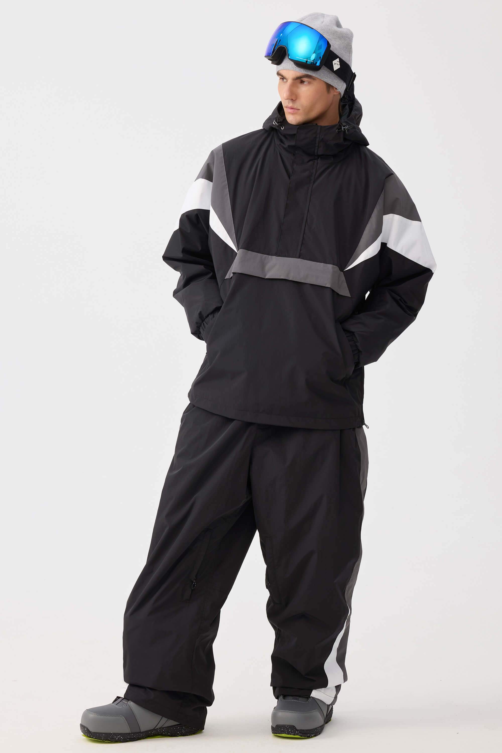 Jaqueta Masculina Térmica Impermeável Retro 90s Anorak Lemartine