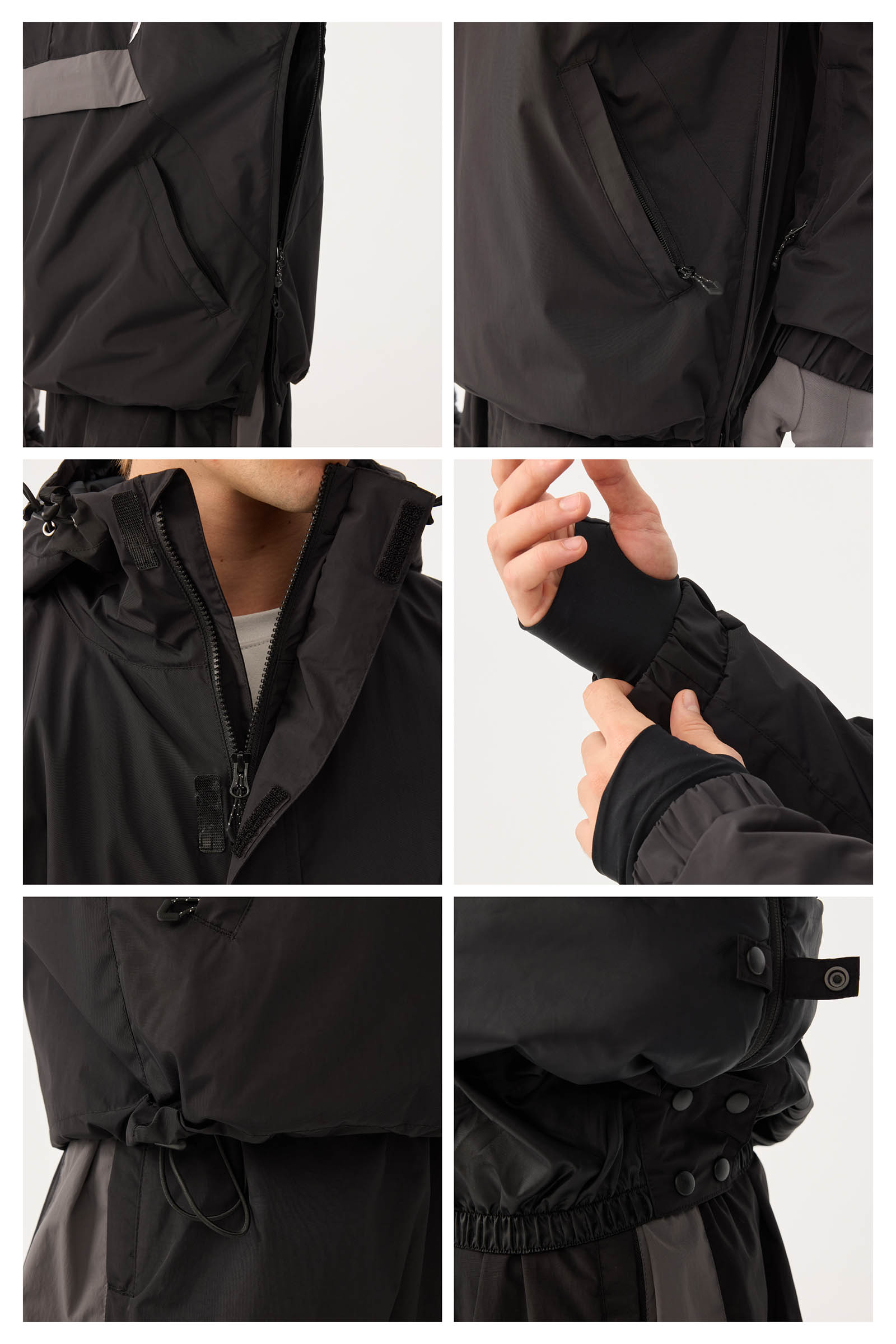 Jaqueta Masculina Térmica Impermeável Retro 90s Anorak Lemartine