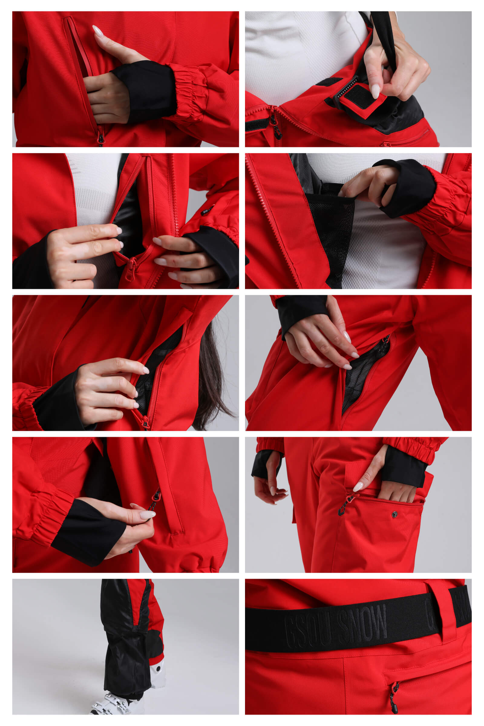 Macacão de Ski Feminino Asymmetric Lemartine