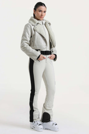 Macacão de Ski Feminino Slim-fit Cozy + Jaqueta Sherpa Lemartine