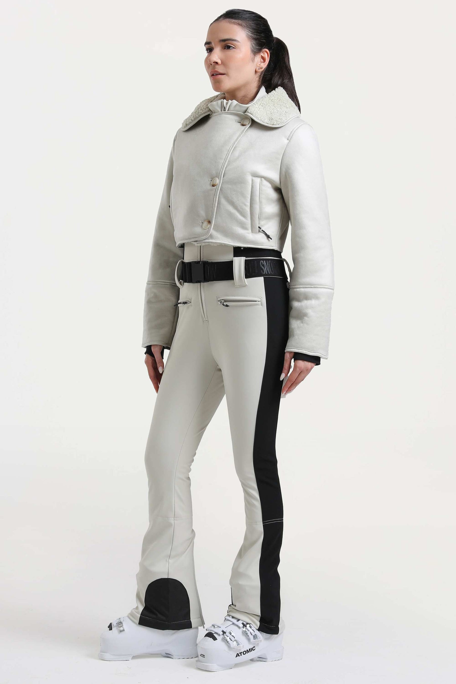 Macacão de Ski Feminino Slim-fit Cozy + Jaqueta Sherpa Lemartine