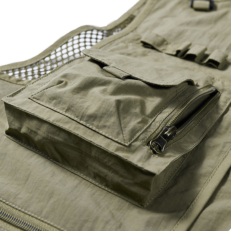 Colete Masculino Outdoor Multifuncional com Bolsos Táticos | Lemartine