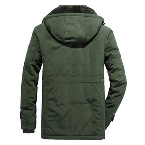 Jaqueta Masculina de Inverno com Capuz Forrada com Lã Lemartine