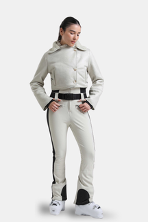Macacão de Ski Feminino Slim-fit Cozy + Jaqueta Sherpa Lemartine