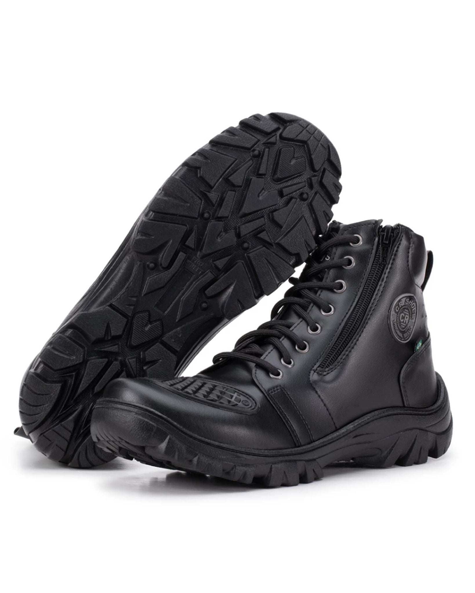 Bota Coturno Motociclista Ziper Lateral | Lemartine
