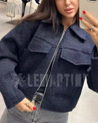 Jaqueta Vintage Feminina Lapela | Lemartine