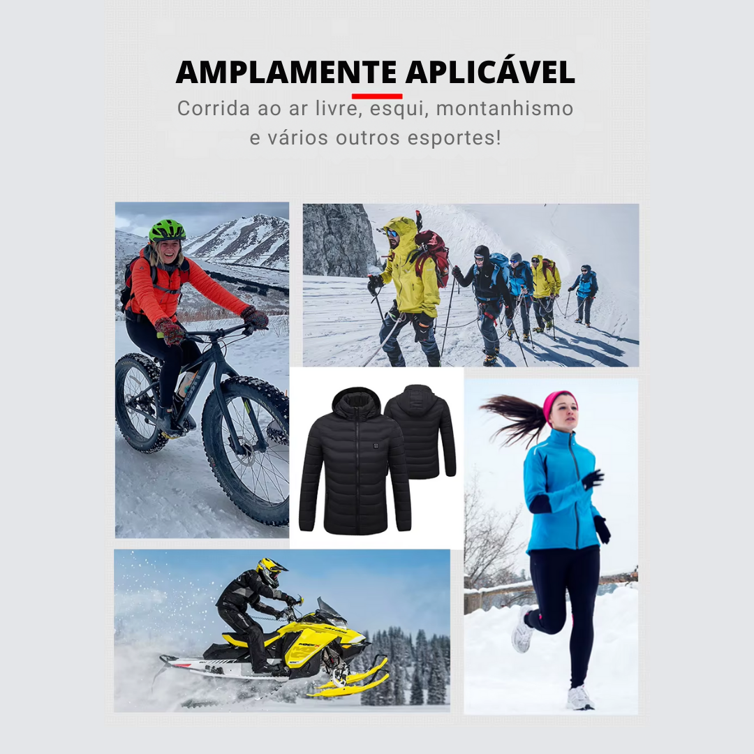 Jaqueta Térmica com Aquecimento Elétrico até 45°Graus Lemartine FervorPro