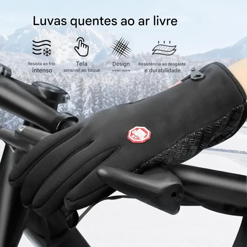 Luva de Inverno com Zíper Touchscreen Lemartine