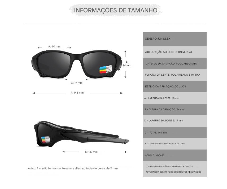 Óculos Militar Polarizado UV400 Kdeam | Lemartine