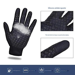 Luva de Inverno com Zíper Touchscreen Lemartine