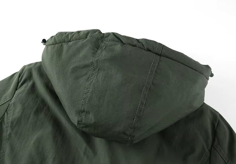 Jaqueta Masculina de Inverno com Capuz Forrada com Lã Lemartine