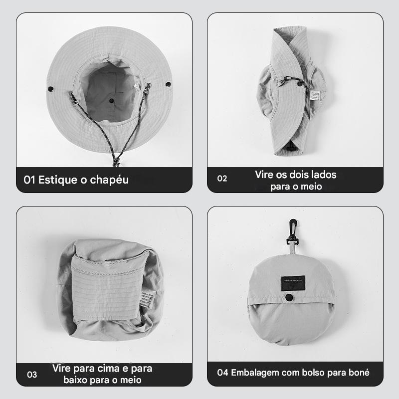 Chapéu Portátil Impermeável com Proteção Solar UV50+ | Lemartine