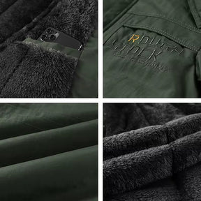 Jaqueta Masculina de Inverno com Capuz Forrada com Lã Lemartine