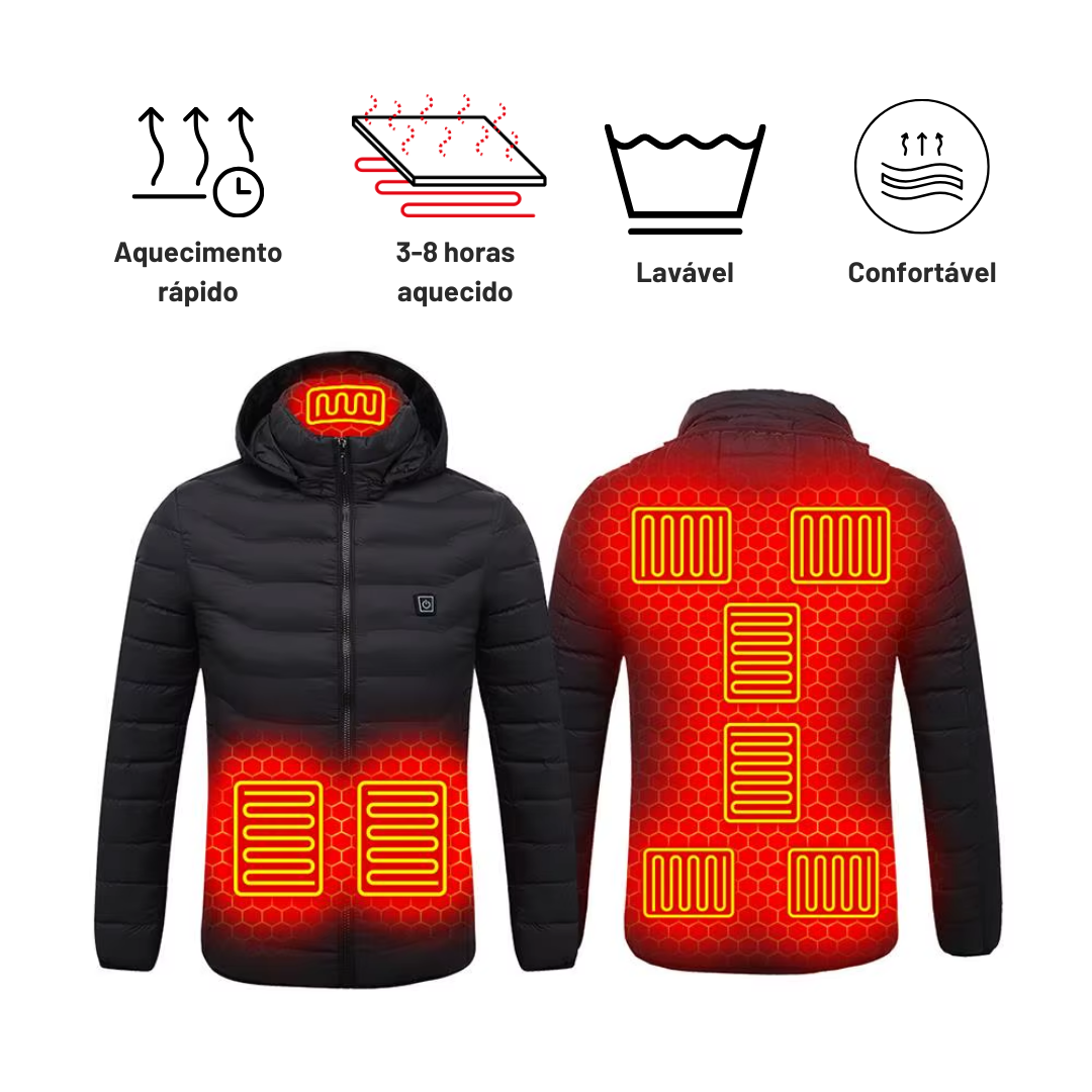 Jaqueta Térmica com Aquecimento Elétrico até 45°Graus Lemartine FervorPro