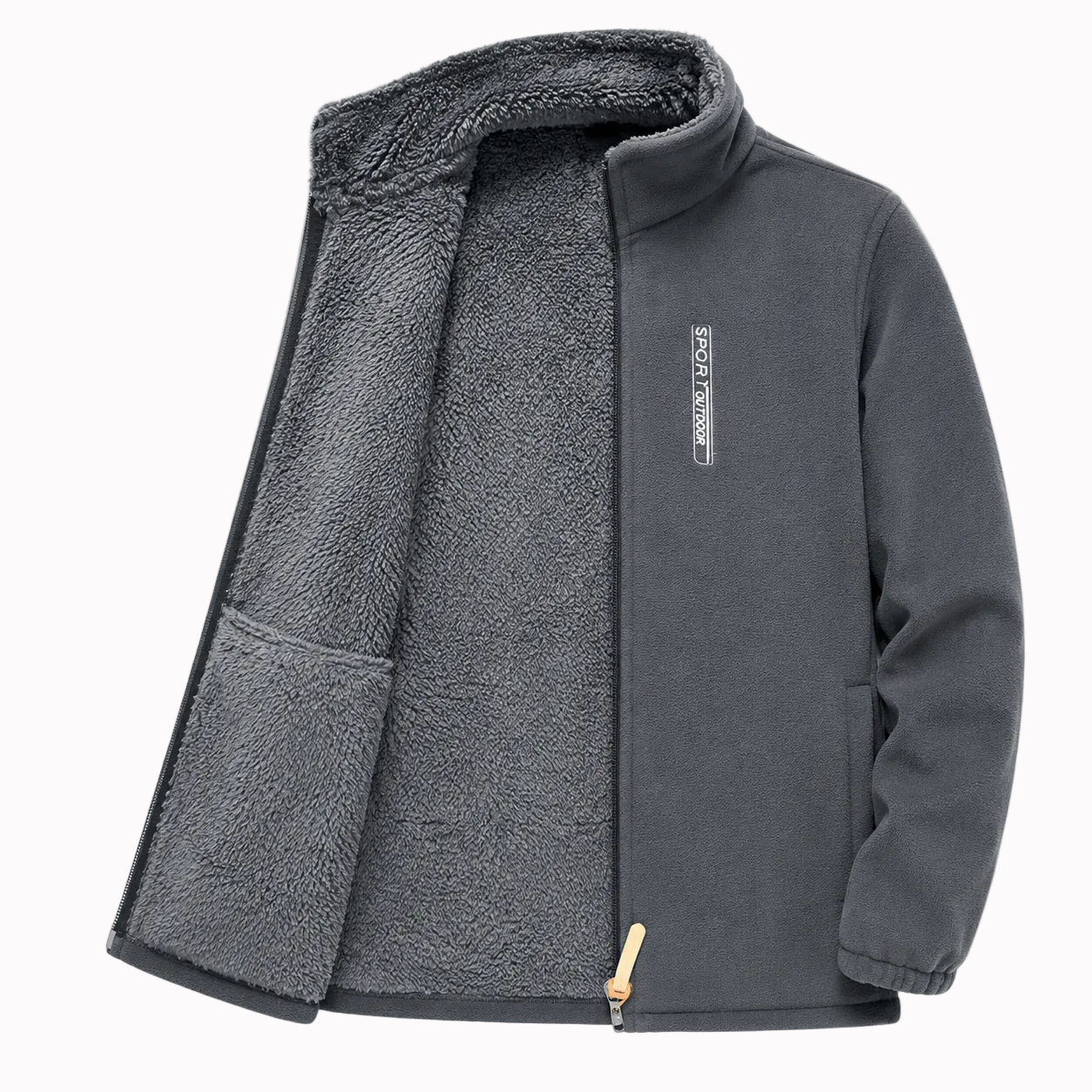 Jaqueta Masculina Fleece de Lã Térmica Lemartine