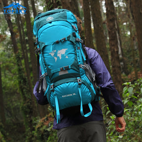 Mochila de Trilha Topsky 70L com Ajuste de Altura + Capa de Chuva | Lemartine