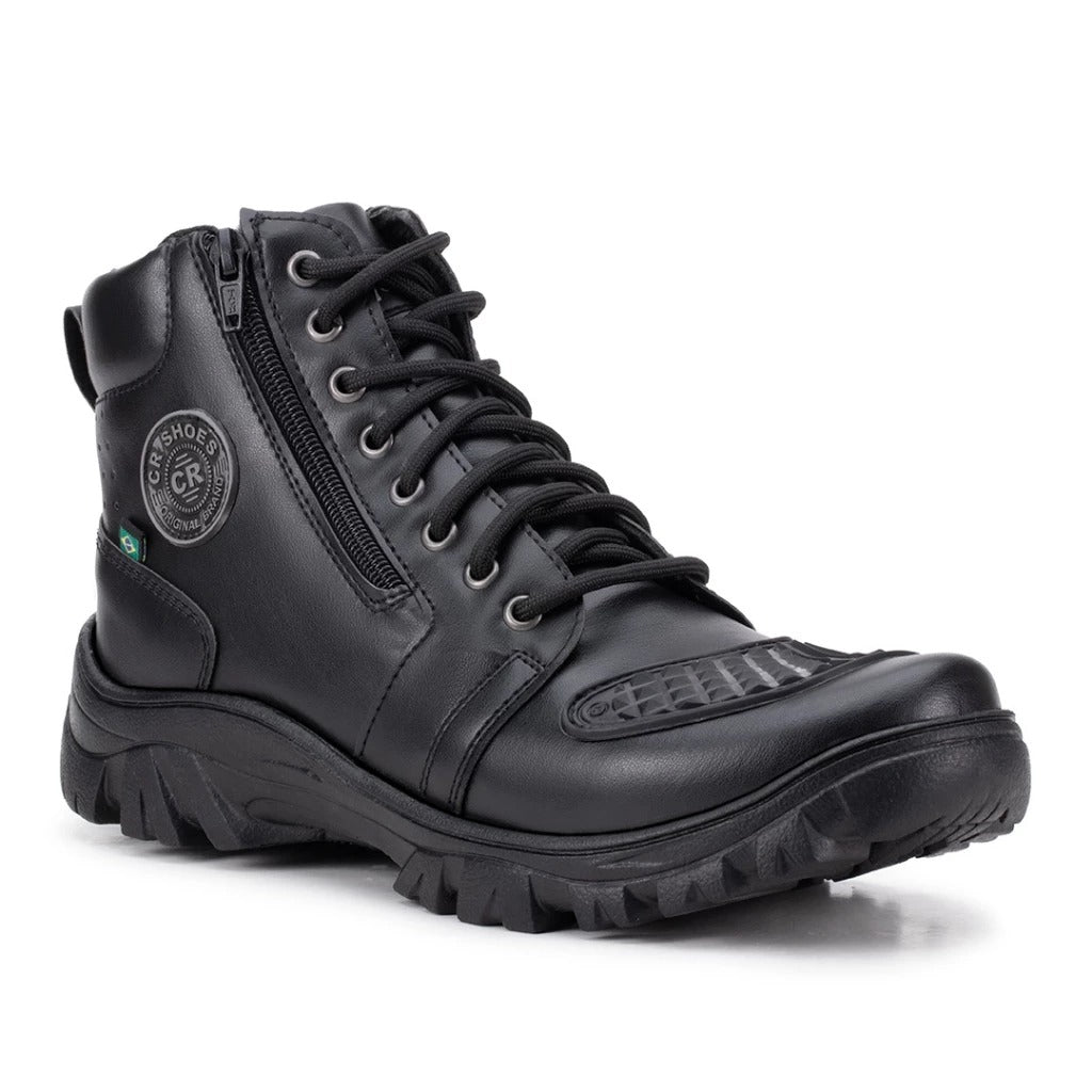 Bota Coturno Motociclista Ziper Lateral | Lemartine