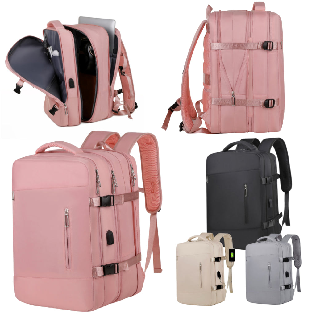 Mochila Expansível Masculina e Feminina Impermeável Reforçada | Lemartine