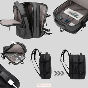 Mochila Expansível Masculina e Feminina Impermeável Reforçada | Lemartine