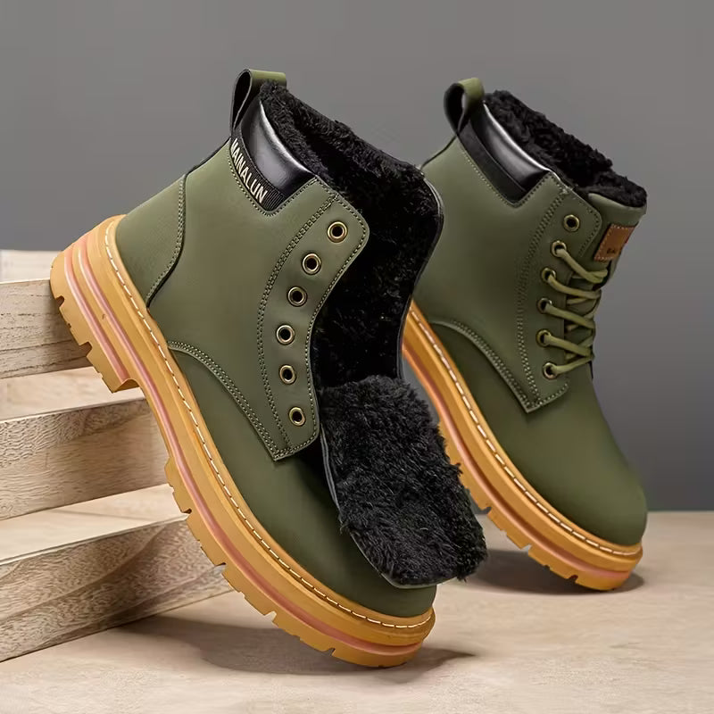Bota Masculina Térmica Forrada com Lã para Inverno | Lemartine