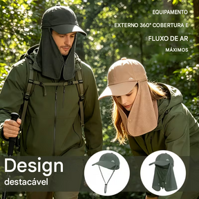 Boné/Chapéu Outdoor UV50+ com Ajuste Traseiro Lemartine