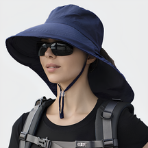 Chapéu Feminino Outdoor UV+ com Abertura para Cabelo | Lemartine