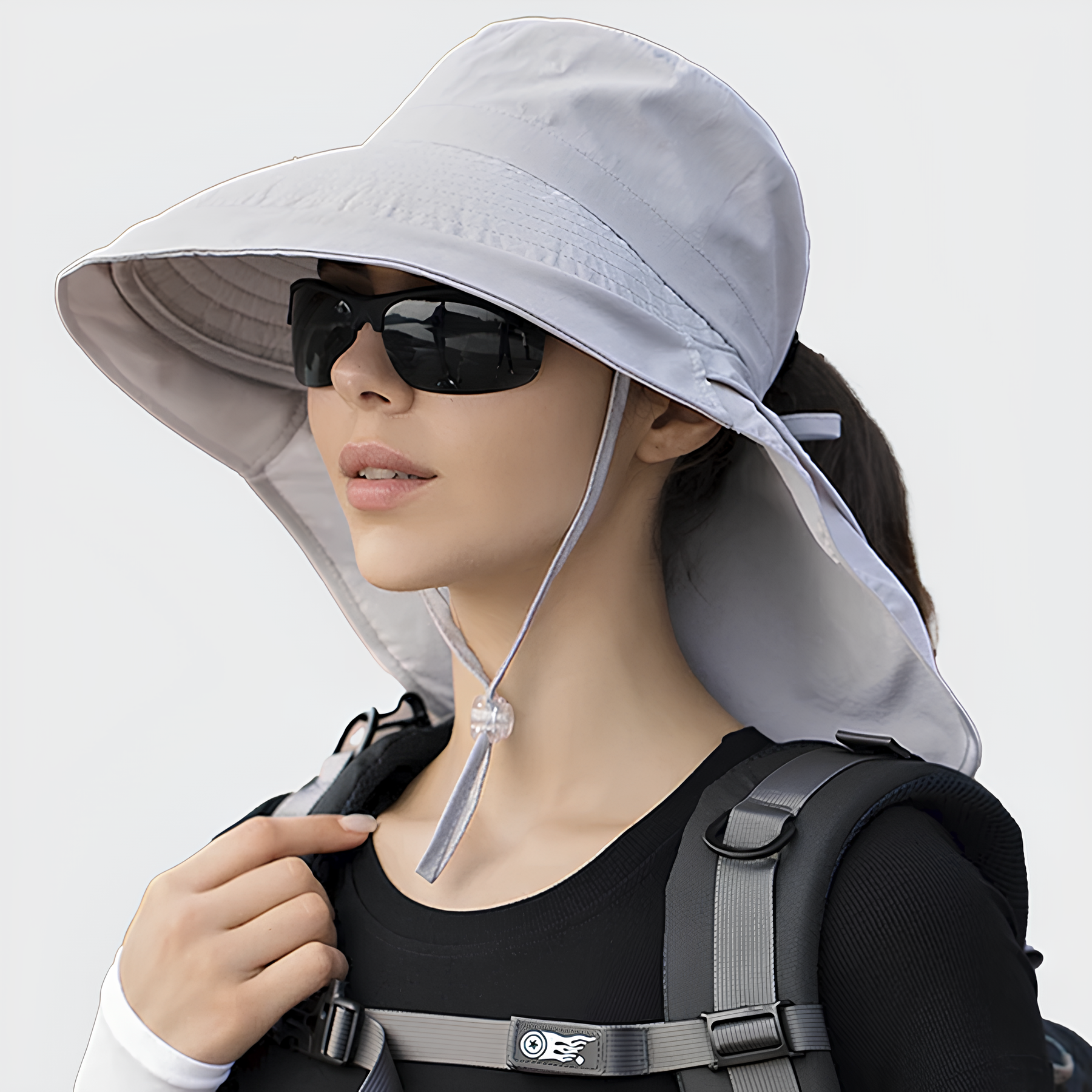 Chapéu Feminino Outdoor UV+ com Abertura para Cabelo | Lemartine