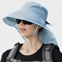 Chapéu Feminino Outdoor UV+ com Abertura para Cabelo | Lemartine
