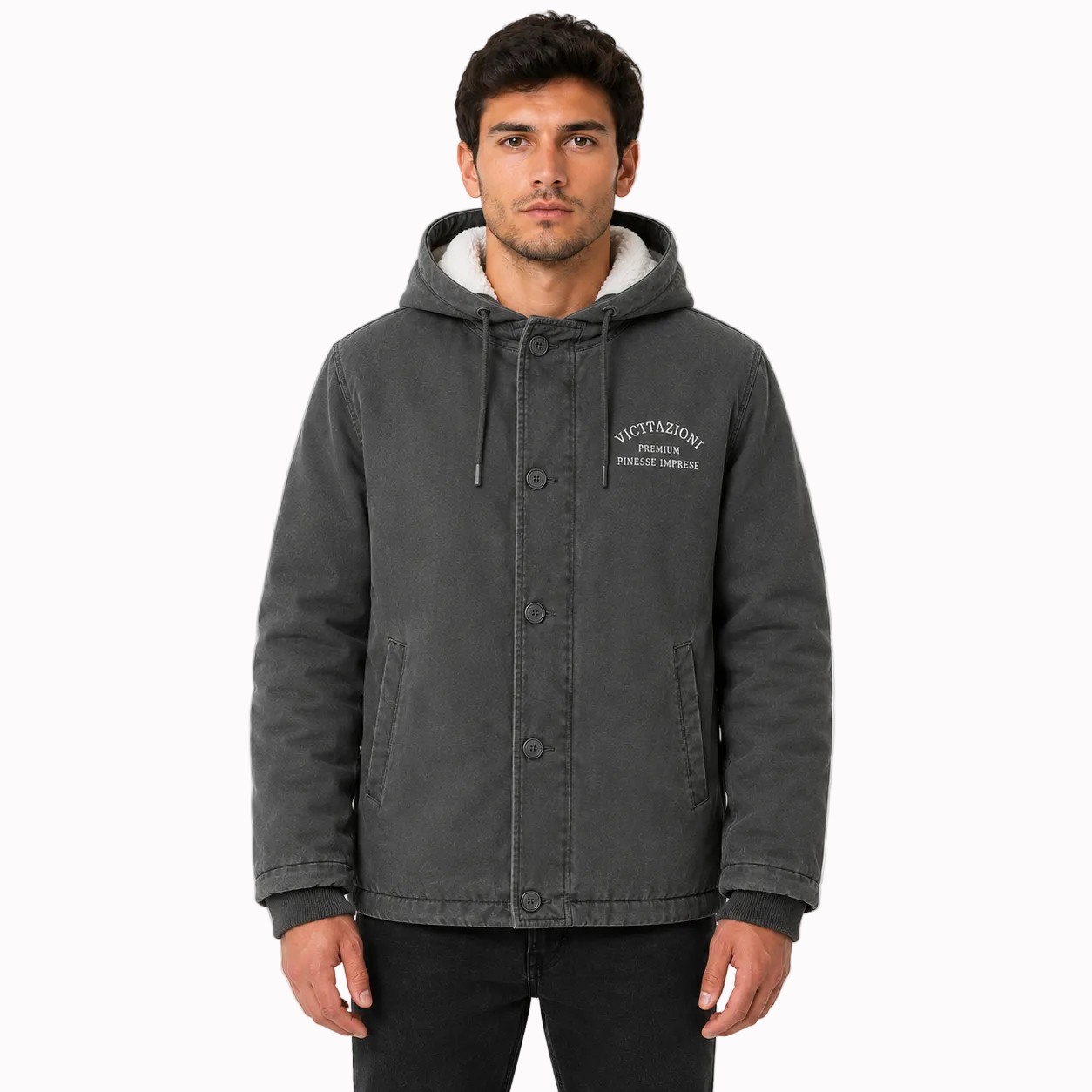 Jaqueta Bomber Masculina Parka de Lã Lemartine