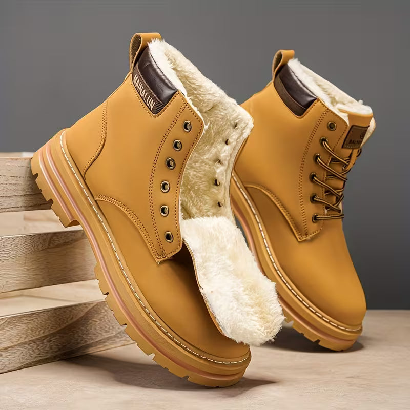 Bota Masculina Térmica Forrada com Lã para Inverno | Lemartine