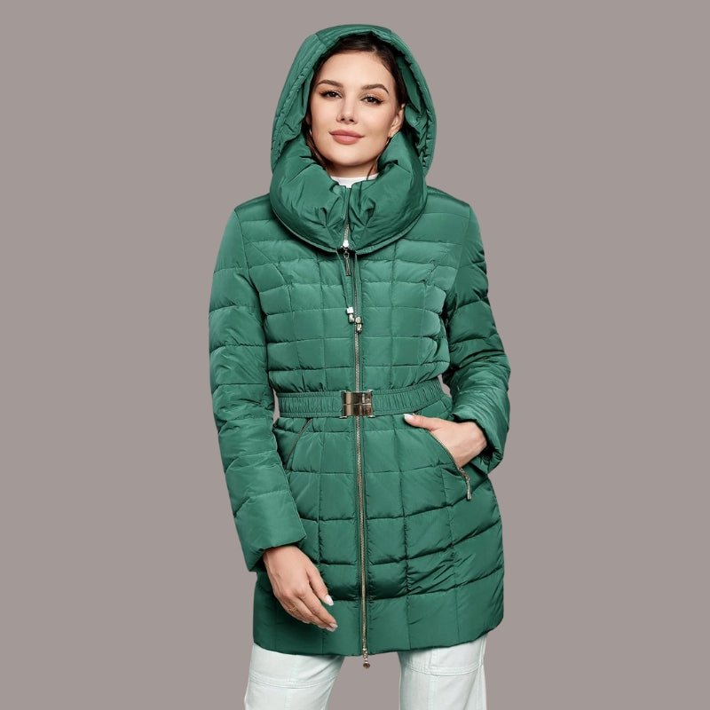 Jaqueta Feminina Parka de Inverno Flor Lemartine