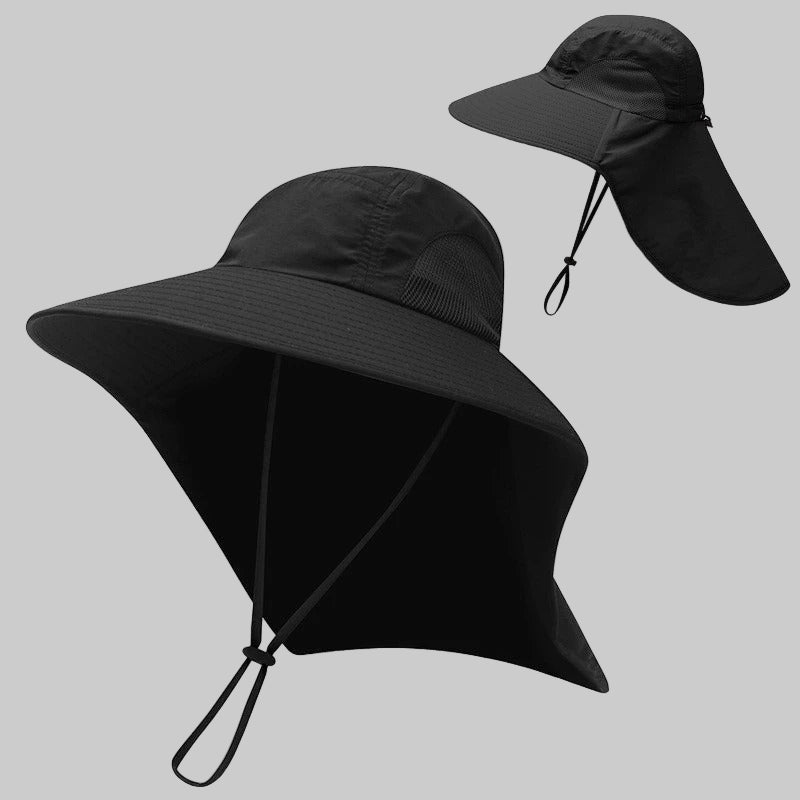 Chapéu Masculino Proteção Solar de Pescoço Pesca e Caminhada | Lemartine