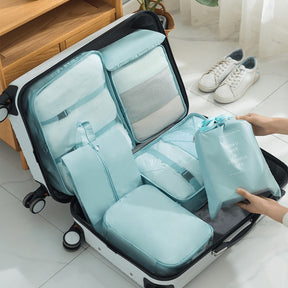 Kit 7 Pecas Bolsa Organizadoras Para Mala Roupas Bagagem Viagem | Lemartine