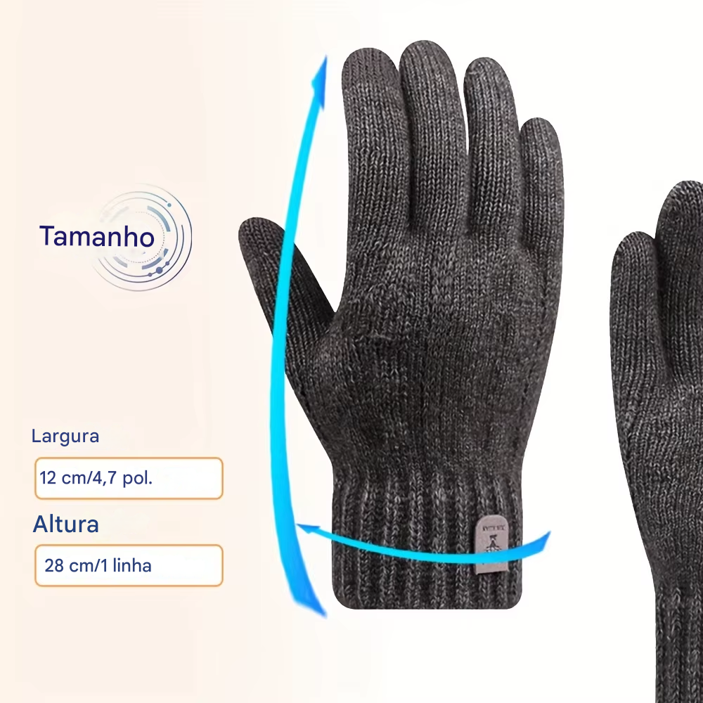 Luva Térmica de Malha Touchscreen Basic Lemartine