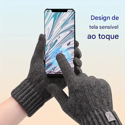 Luva Térmica de Malha Touchscreen Basic Lemartine