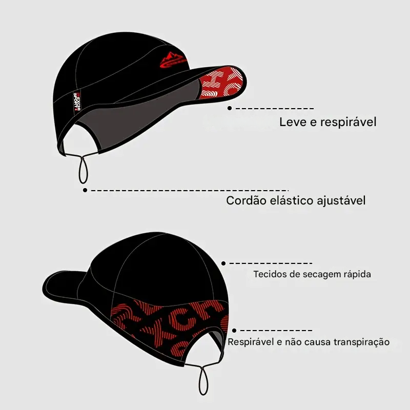 Boné Sport de Alta Performance – Secagem Rápida e Proteção Solar | Lemartine