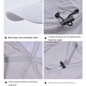 Boné/Chapéu Outdoor UV50+ com Ajuste Traseiro | Lemartine